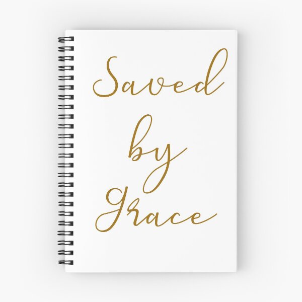 Item preview, Saved By Grace Trendy Modern Christian Gifts Women designed and sold by BeLightDesigns.