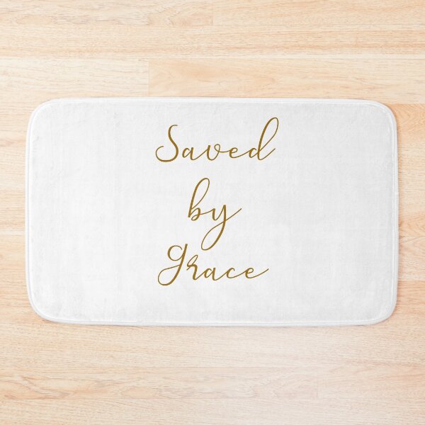 Item preview, Saved By Grace Trendy Modern Christian Gifts Women designed and sold by BeLightDesigns.