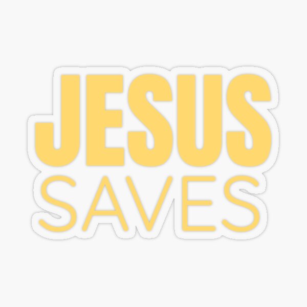 Item preview, Jesus Saves, Christian Quote, Christian Saying designed and sold by ChristianLife.