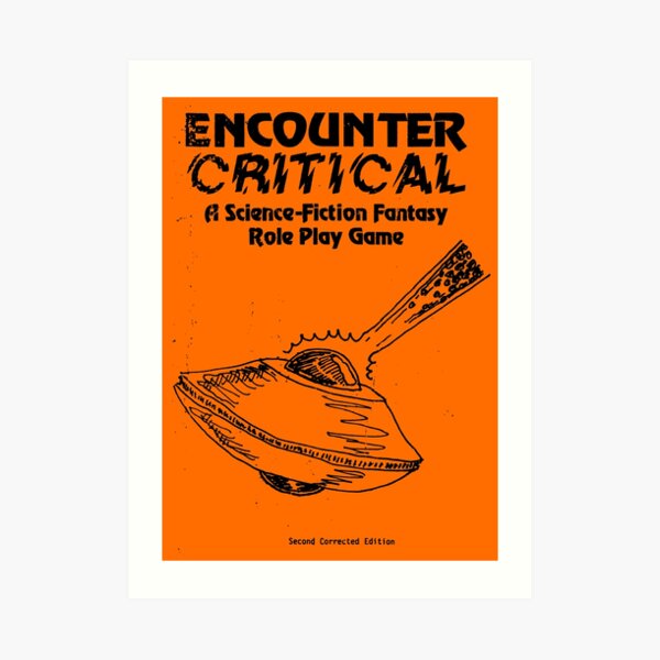 Encounter Critical - Cover Grunge Art Print