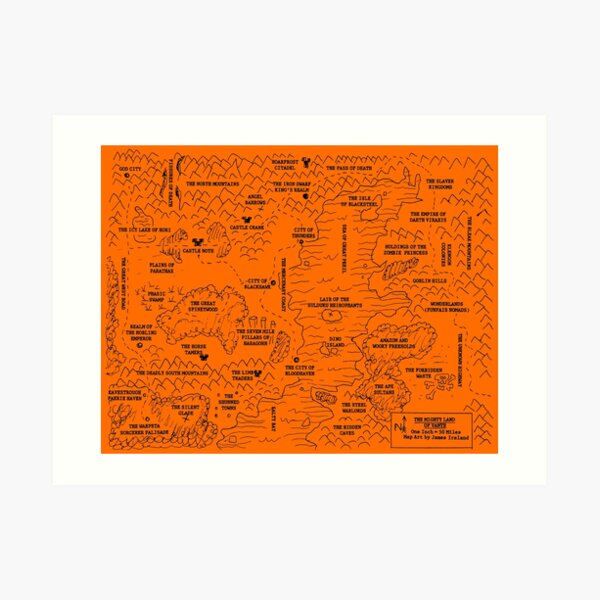 The Mighty Land of Vanth Art Print
