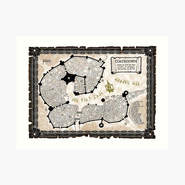 Coatestown Art Print