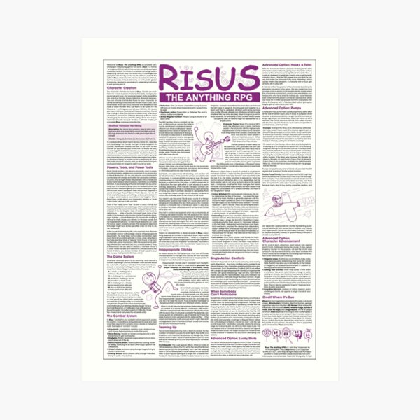 Risus: The Anything RPG (On Stuff) Art Print