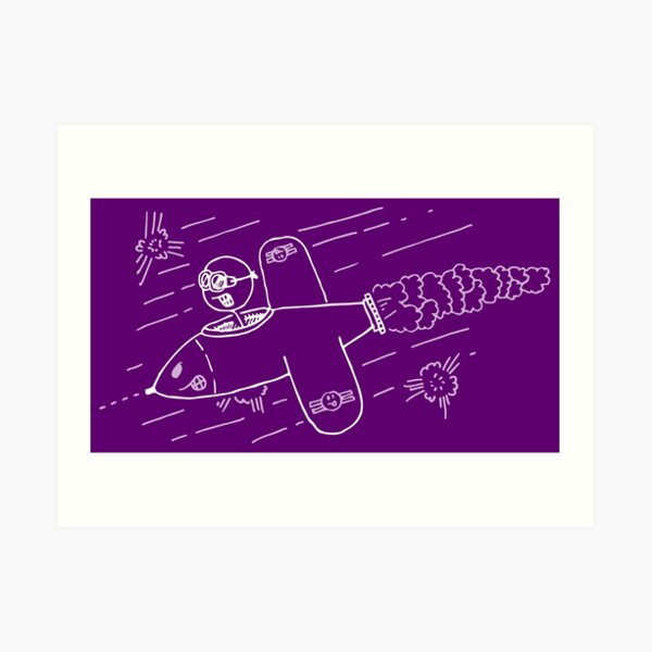 Risus Fighter Pilot Art Print