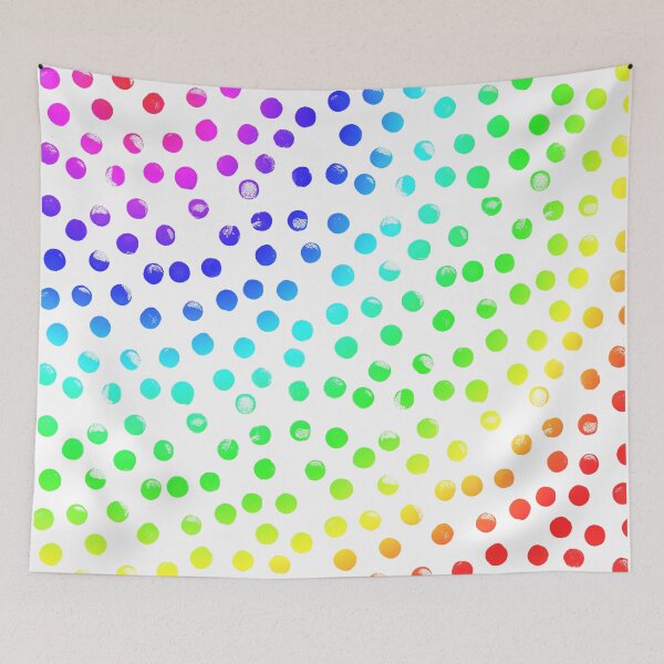 Item preview, Rainbow Polka Dots designed and sold by A. Koh.