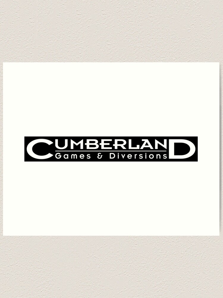 Alternate view of Cumberland Games & Diversions White Logo Art Print