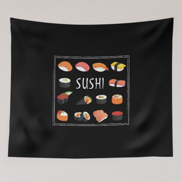 Item preview, Sushi Rolls Assorted Fish, Rice & Seaweed designed and sold by phoxydesign.