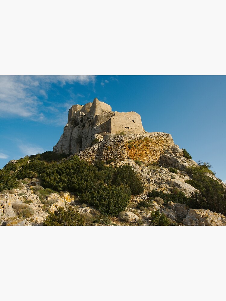 « Contre-plongée au pied du château de Quéribus » par PhilippeContal