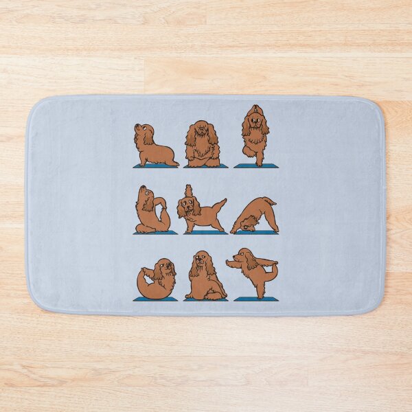 Aperçu de l'œuvre Cocker Spaniel Yoga créée et vendue par Huebucket.