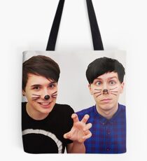 Dan and Phil (Whiskers) Tote Bag