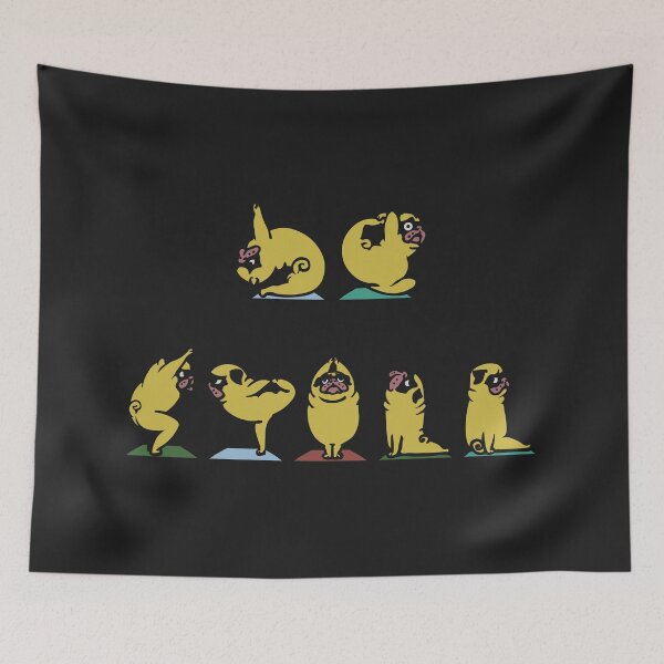 Item preview, Be Still Alphabet Pugs designed and sold by Huebucket.