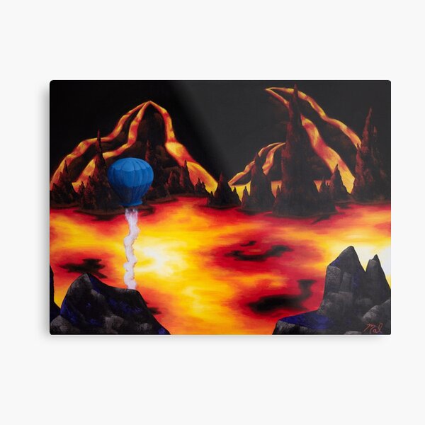 Red Hot Ride Metal Print