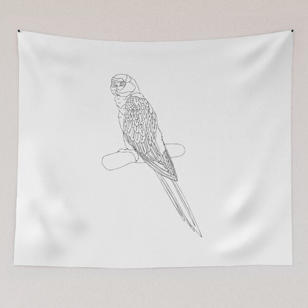 Item preview, Moustache Parrot designed and sold by nolessjess.