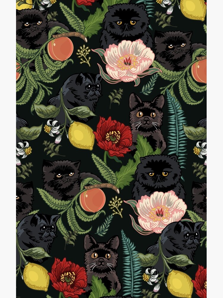 Botanical and Black Cats by Huebucket