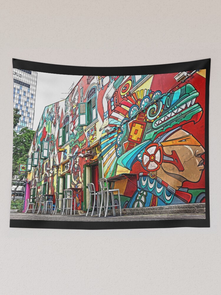 Street best sale art tapestry