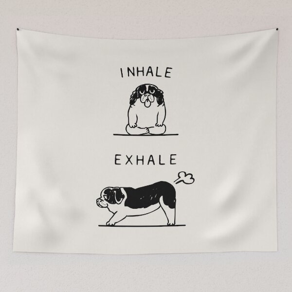 Artikelvorschau, Einatmen Exhale St. Bernard entworfen und verkauft von Huebucket.