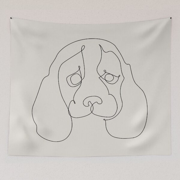 Item preview,  One Line Beagle designed and sold by Huebucket.