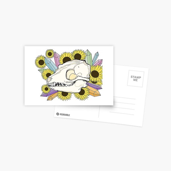 Fox Skull Postcard