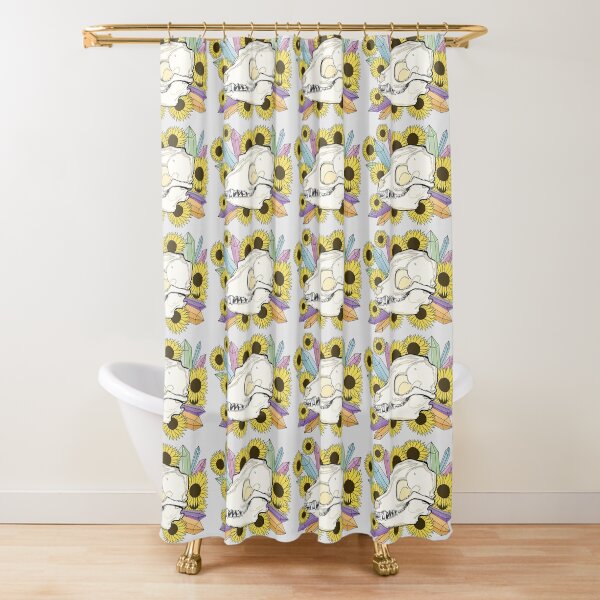 Fox Skull Shower Curtain