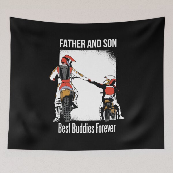 Item preview, Father and son, motocross, friendship, motorcycle designed and sold by DerSenat.