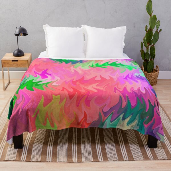 Item preview, Bright Flower Fire Oil Slick Tye Dye Painting designed and sold by PODLizardWizard.