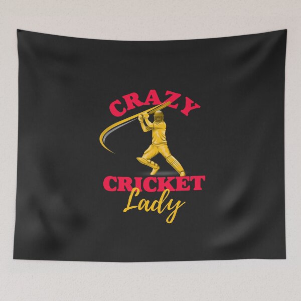 Item preview, Crazy Cricket Lady - England Cricket - Australia Cricket designed and sold by isstgeschichte.