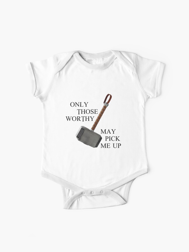 Baby One-Piece, Thor Worthy Baby clothing - Only those worthy baby clothing designed and sold by TekknoOutfits