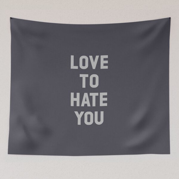 Item preview, Love to Hate You, silver designed and sold by perezzzoso.