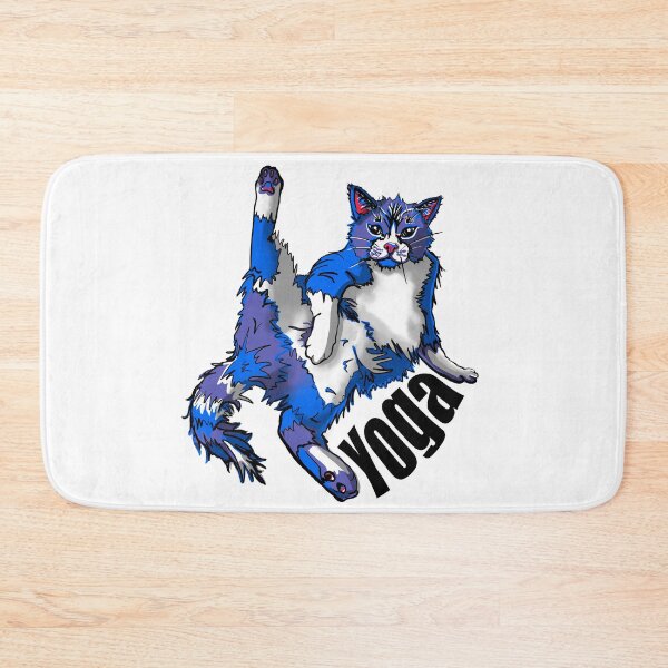 Item preview, Yoga cat. Side stretch,  designed and sold by DebbieJoyArt.
