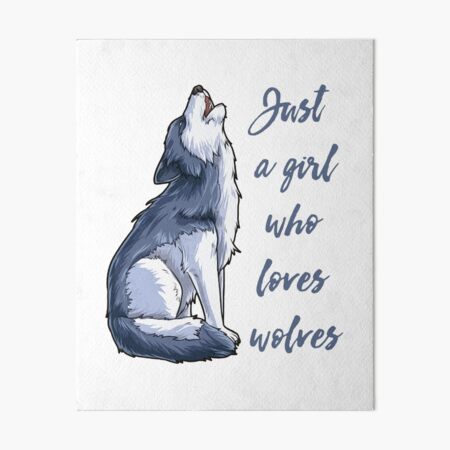Item preview, Wolf Girl - Just A Girl Who Loves Wolves designed and sold by ShutBite.