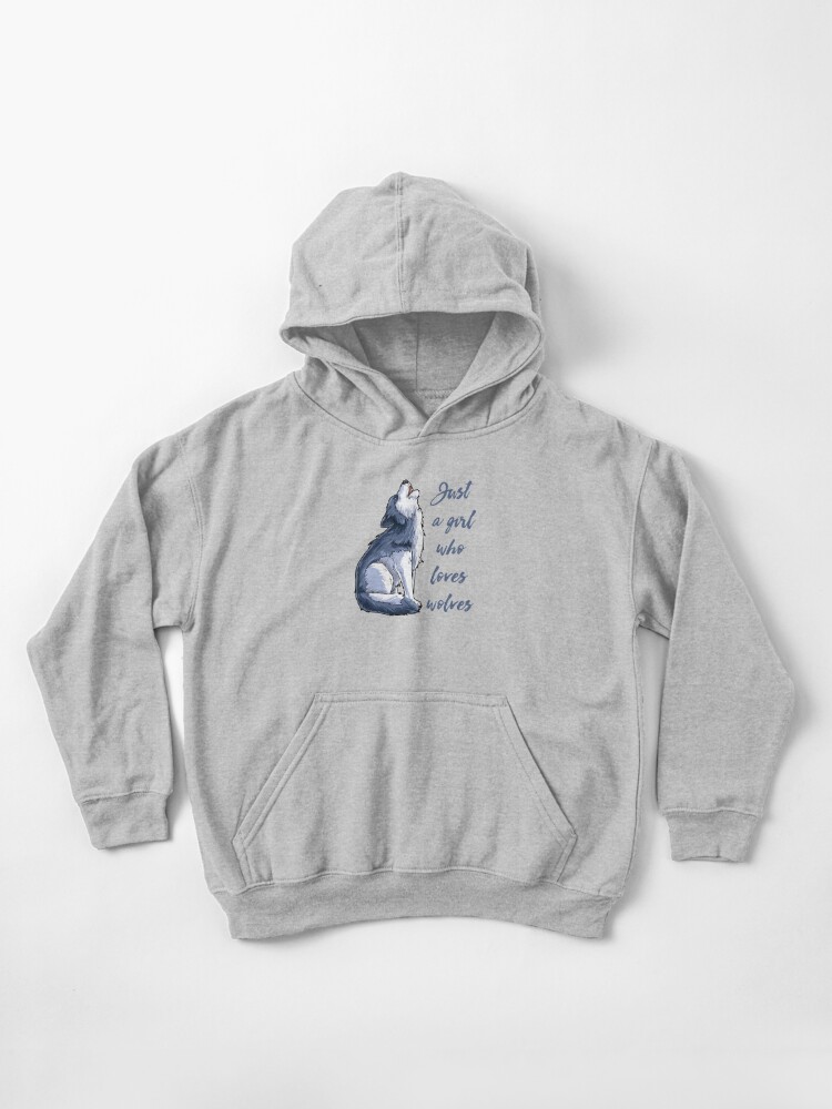 youth wolf hoodie