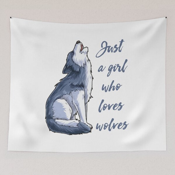 Item preview, Wolf Girl - Just A Girl Who Loves Wolves designed and sold by ShutBite.
