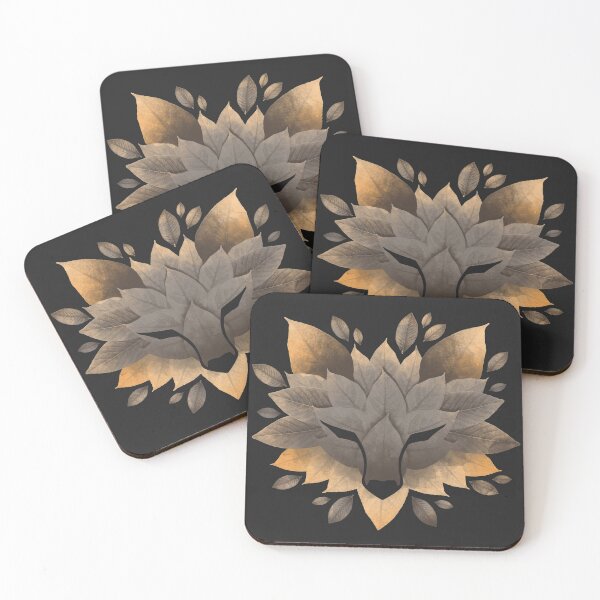 Item preview, wolf of leaves designed and sold by NemiMakeit.