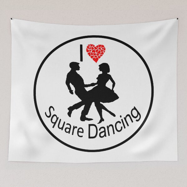 Item preview, Heart Circ BLK designed and sold by Square Dancing Gifts & Merchandise.