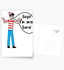 Wally's Here Postcards