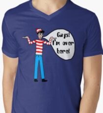 Wally's Here Men's V-Neck T-Shirt