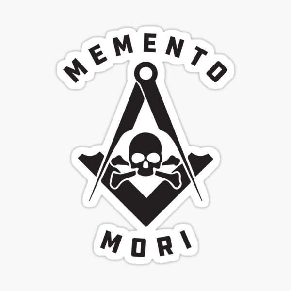 Item preview, Masonic Memento Mori Skull designed and sold by leftty.
