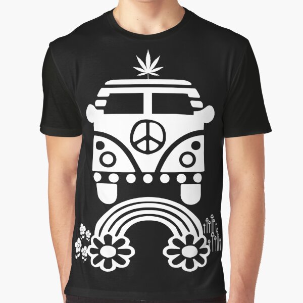Hippie - Peace - Hanf - Generation Grafik T-Shirt