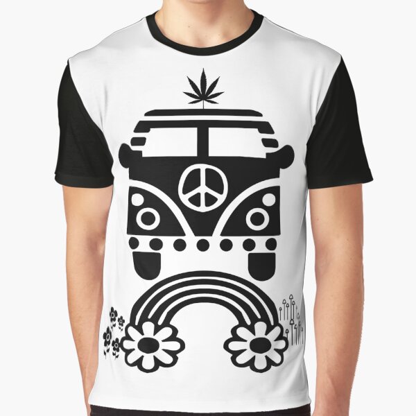 Hippie - Peace - Hanf - Generation - II Grafik T-Shirt