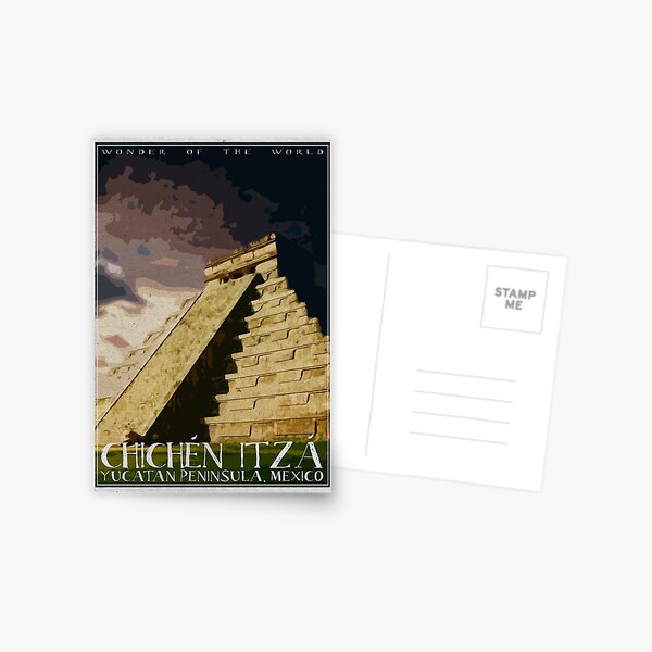 7 wonders of the world: Chichen Itza Postcard