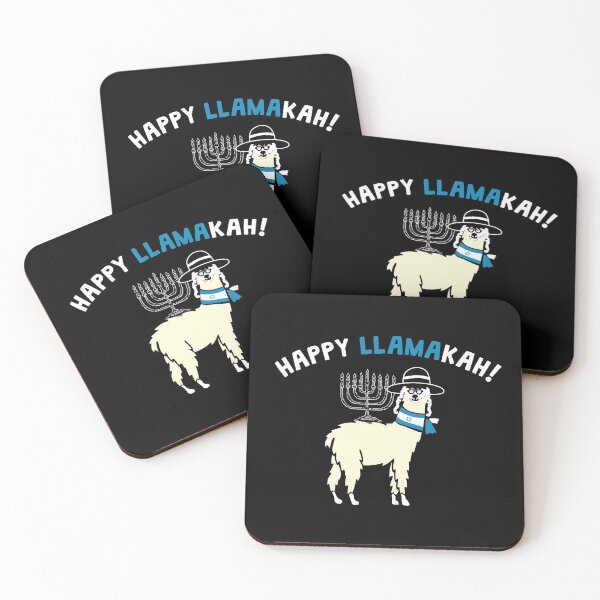 Item preview, Happy Hanukkah funny Llamakah Jewish llama  designed and sold by alenaz.