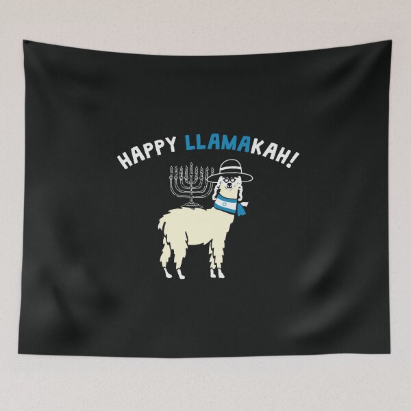 Item preview, Happy Hanukkah funny Llamakah Jewish llama  designed and sold by alenaz.