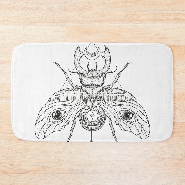 Item preview, Black and White Beetle Illustration designed and sold by Tamara Milakovic.