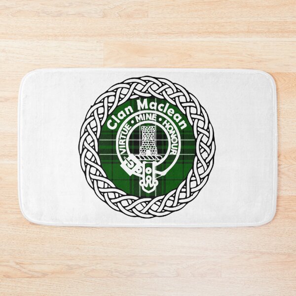 Item preview, Maclean surname last name tartan crest badge designed and sold by BagTown Clans.