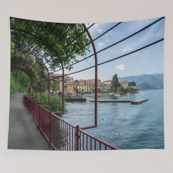 Item preview, Early Morning on the Lovers Promenade - Charismatic Varenna Lake Como Lombardy Italy designed and sold by Georgia Mizuleva.