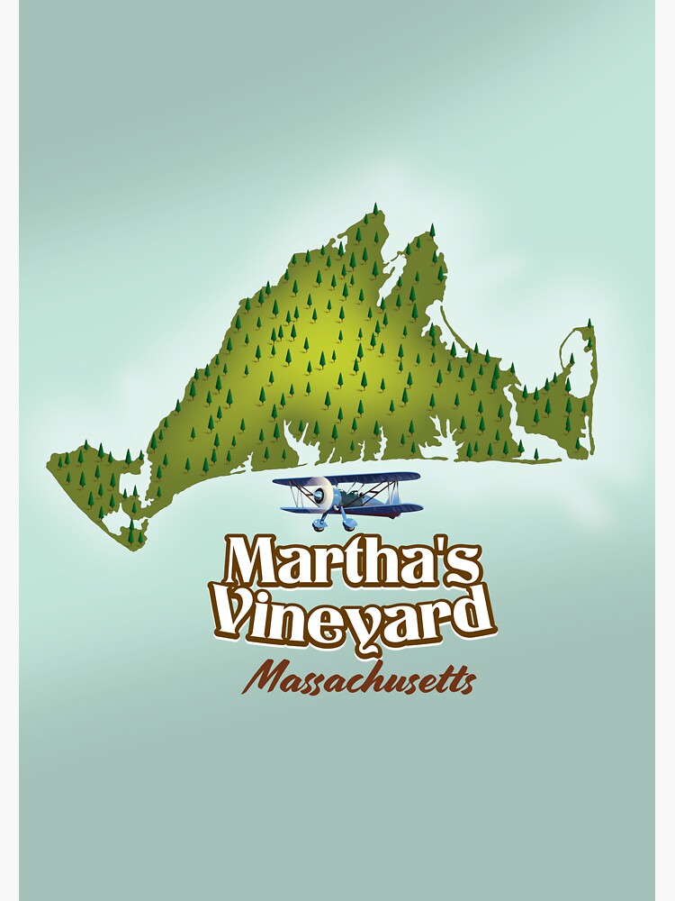 martha's vineyard travel poster