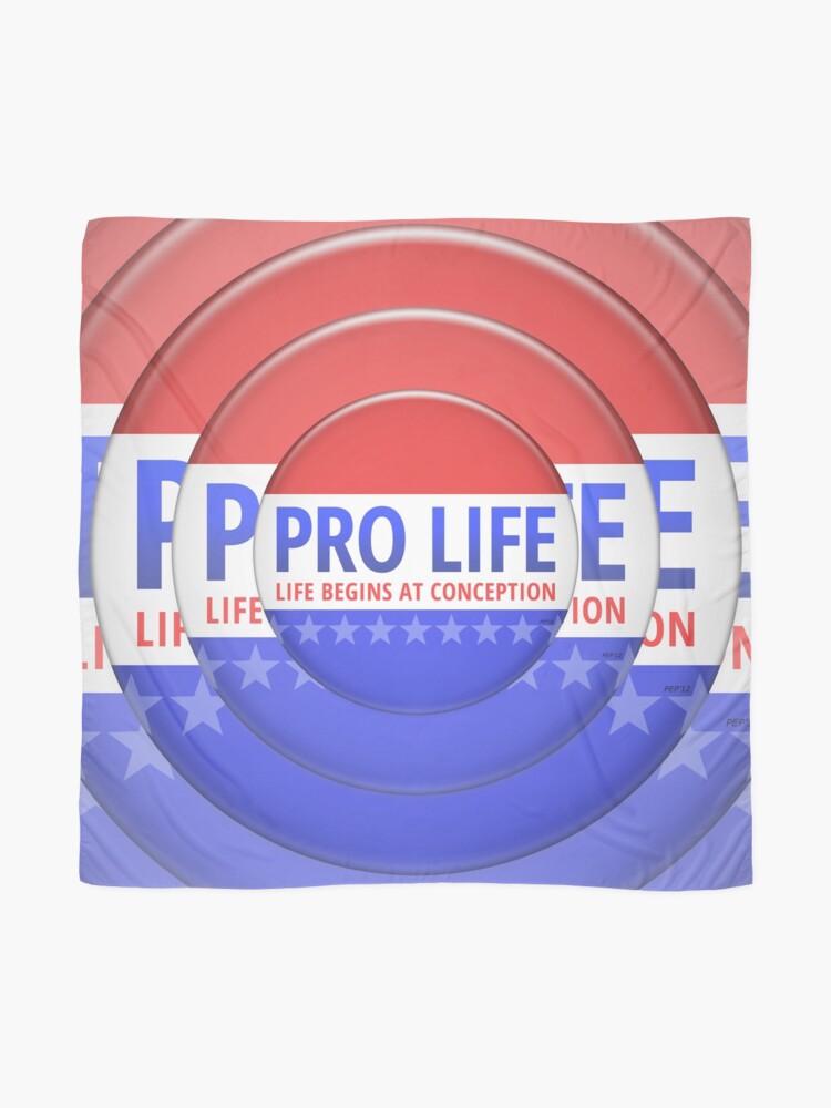 Alternate view of Pro Life Scarf