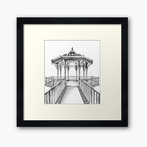 Item preview, Brighton Bandstand illustration - Brighton beach designed and sold by amyverse.