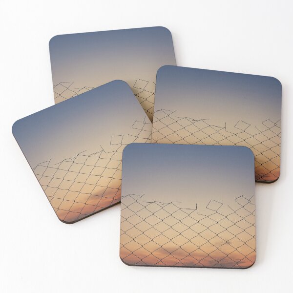 Item preview, wire mesh against sunset designed and sold by psychoshadow.