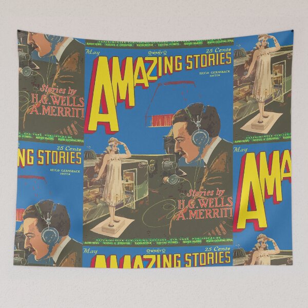 Item preview,  Amazing stories comic cover art designed and sold by Vintage Designs +.
